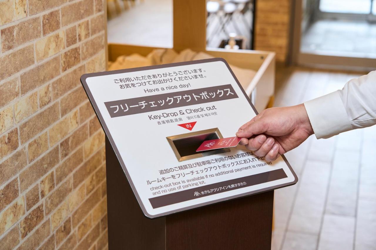 Hotel Axia Inn Sapporo Susukino Bagian luar foto